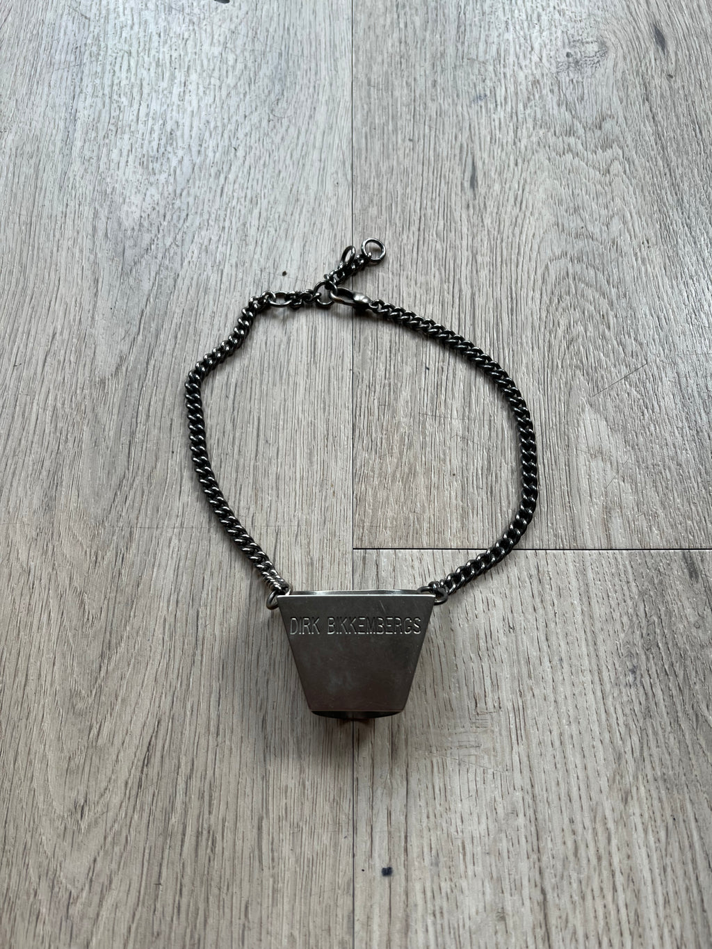 Dirk Bikkembergs Metal ring Tie-Holder Necklace