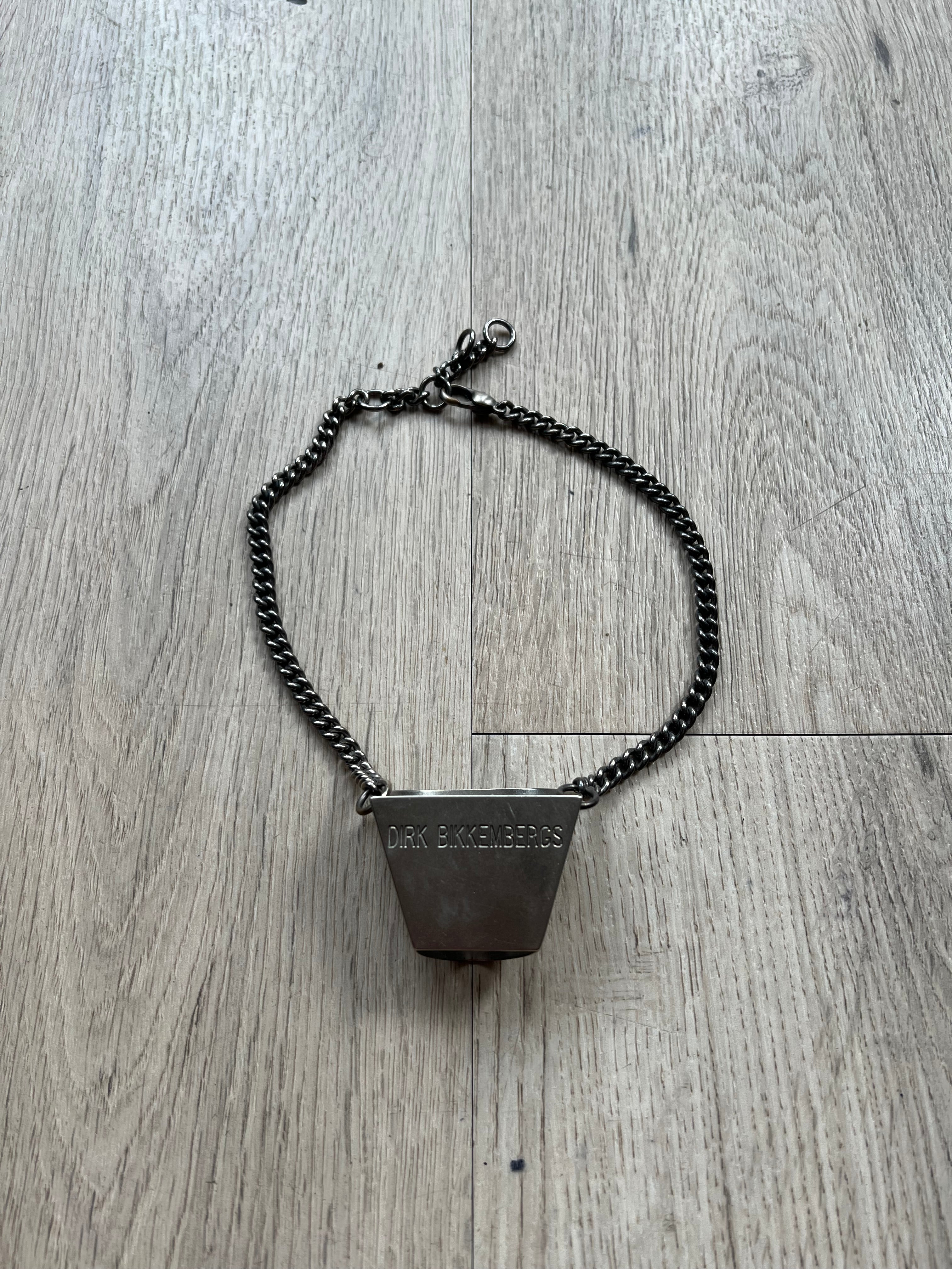 Dirk Bikkembergs Metal ring Tie-Holder Necklace