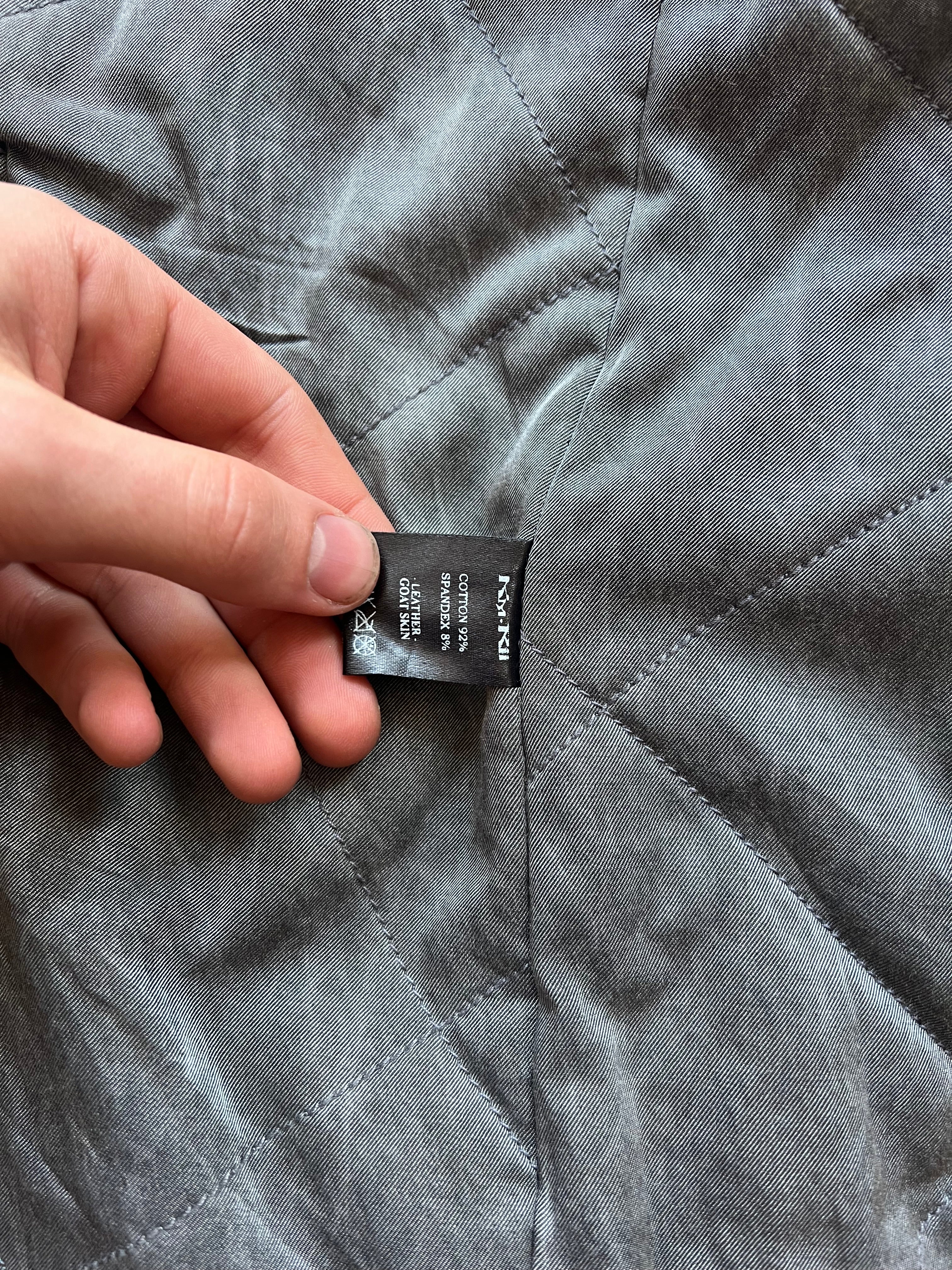 Kmrii Parka with leather sleeves