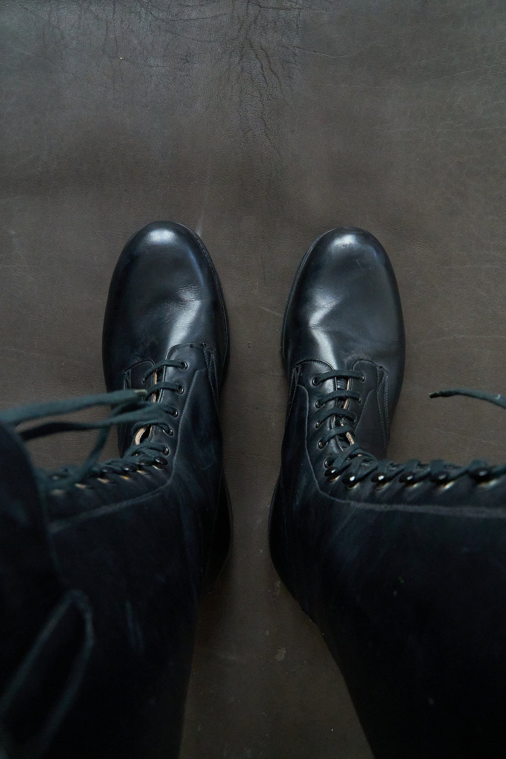 Vintage Knee High Military Boot