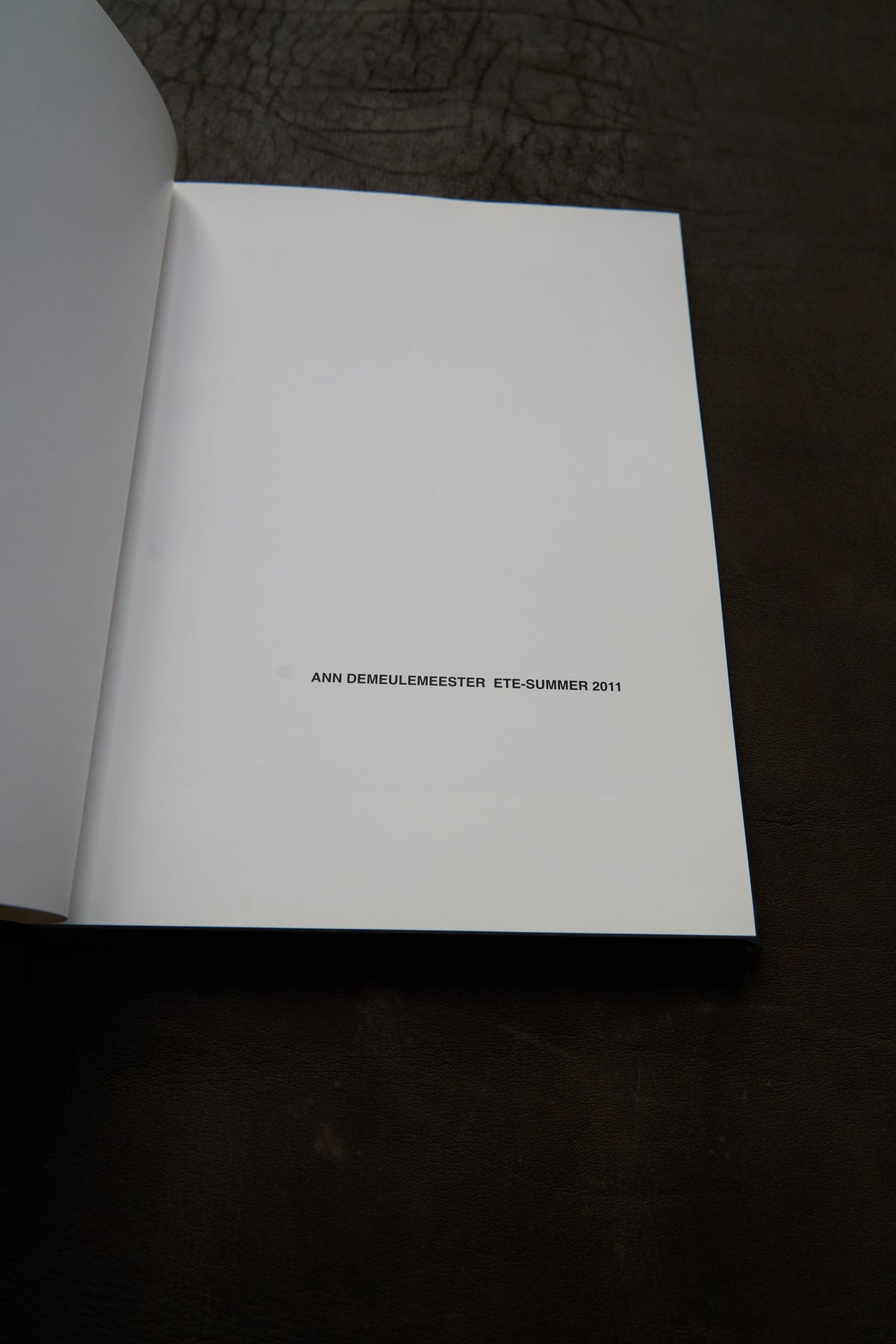 Ann Demeulemeester Summer 2011 Mens and Women's Book
