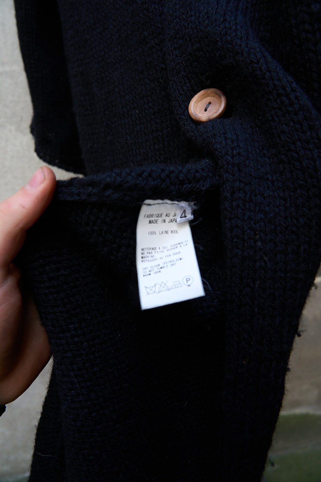 Y's by Yohji Yamamoto Knitted Coat