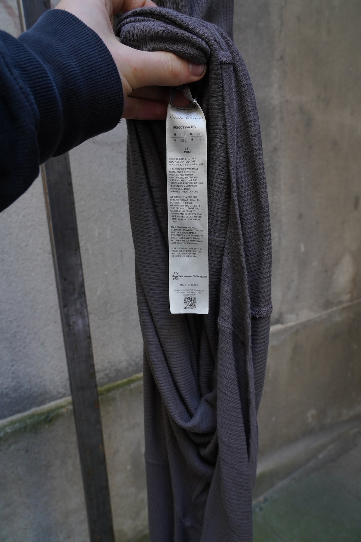 Rick Owens Banana Tankt Top / Longsleeve