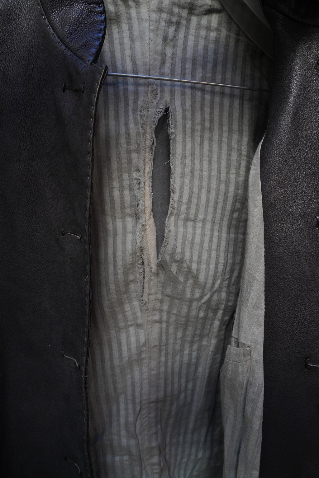 Yohan Serfaty Leather Coat