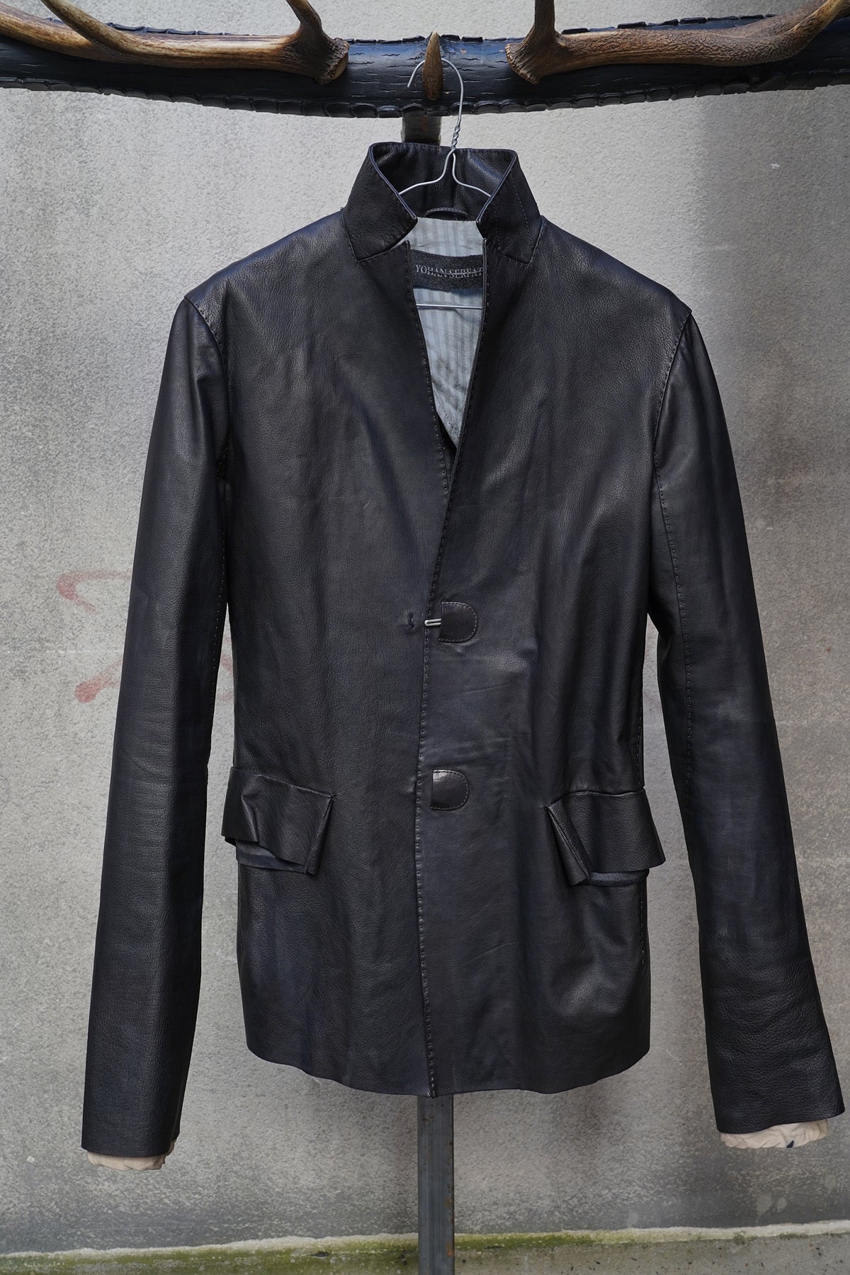 Yohan Serfaty Leather Blazer