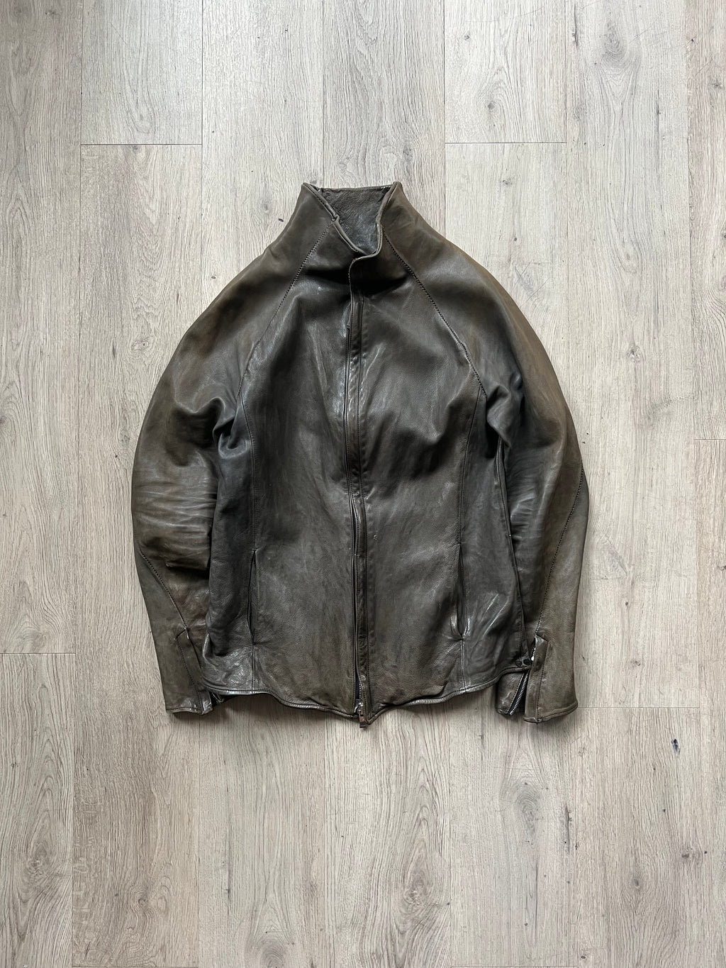 Incarnation lather High neck raglan jacket