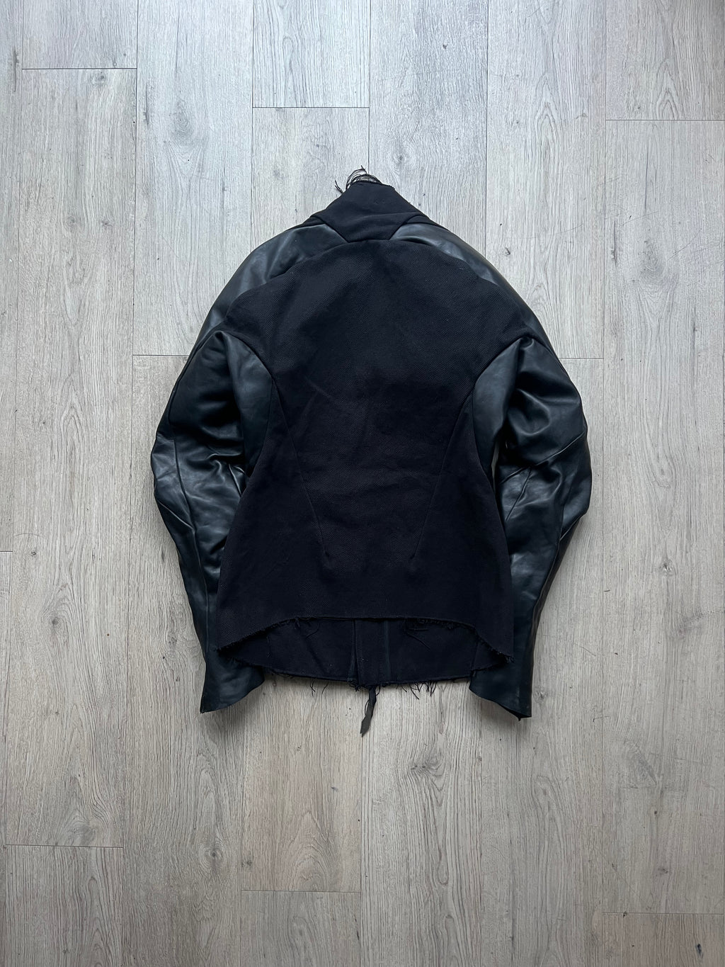 Leon Emanuel Blanck Forced Perspective Hybrid Leather Jacket