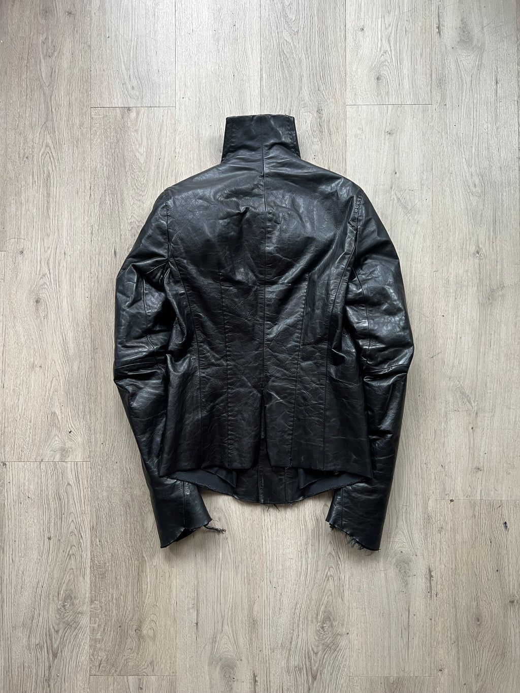 Y-project by Yohan Serfaty leather jacket with handstich Details