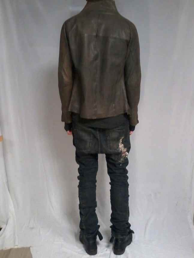 Incarnation lather High neck raglan jacket