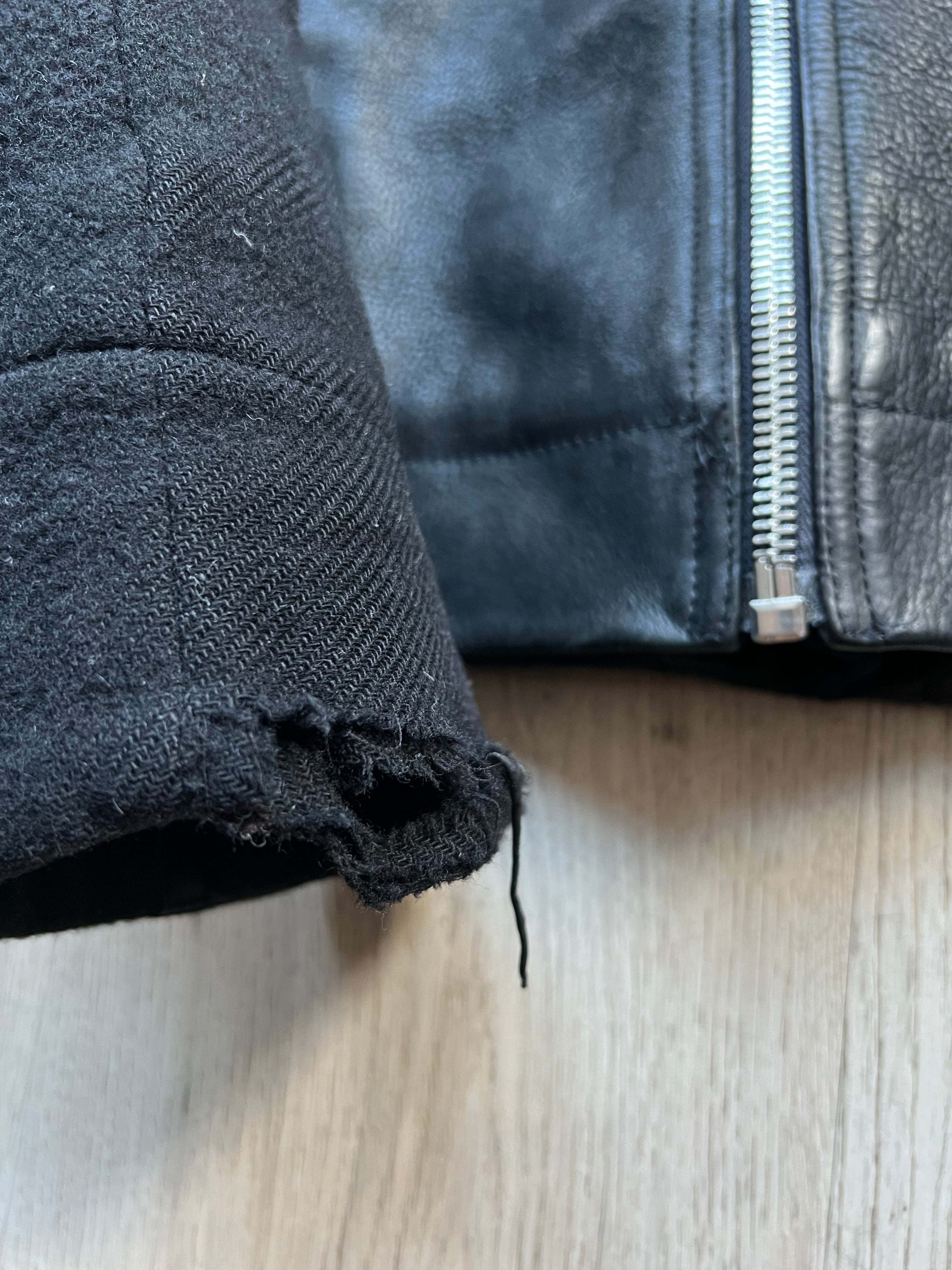 Rick Owens Down Filled leather Jacket