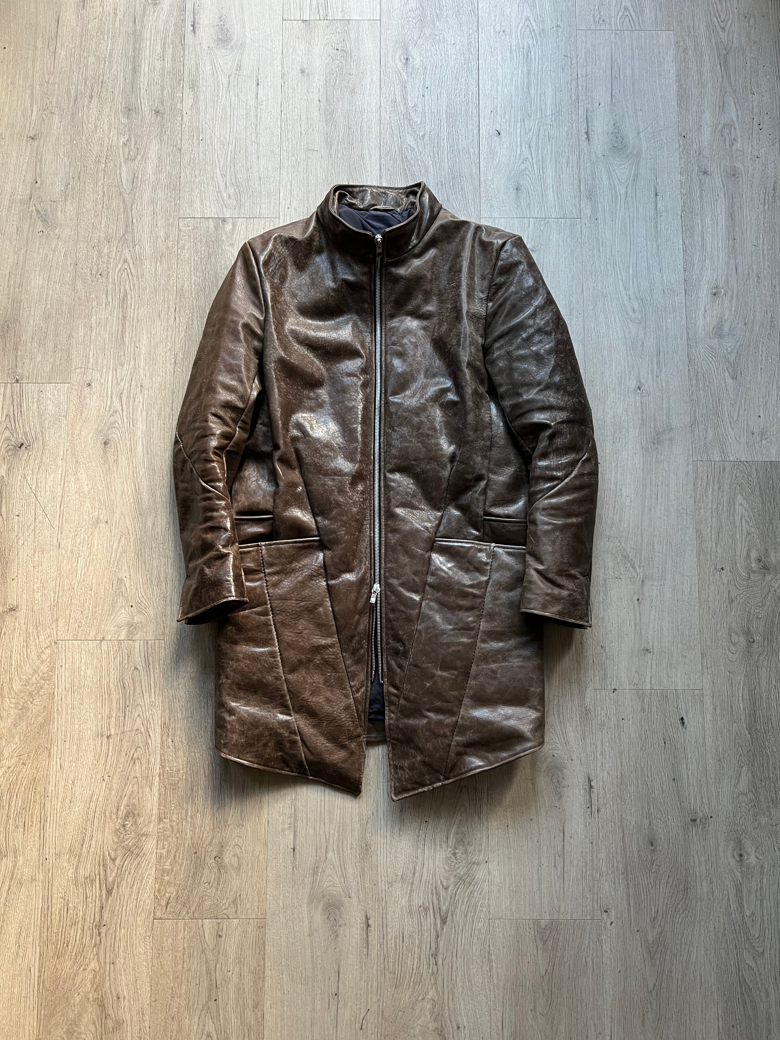 Incarnation Horse Leather padded jacket