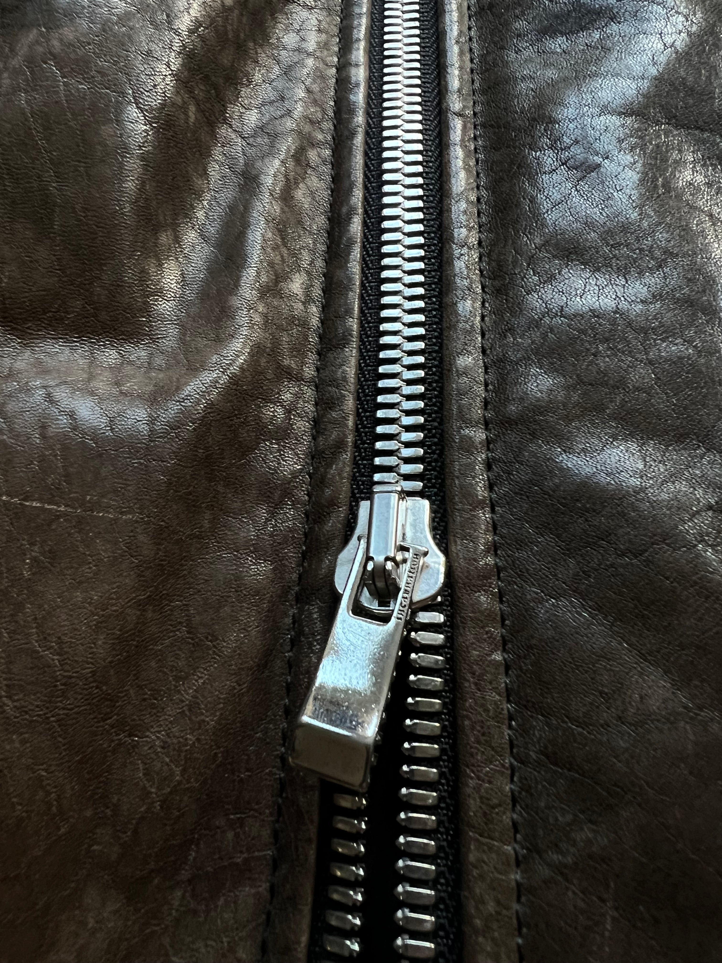 Incarnation Horse Leather padded jacket