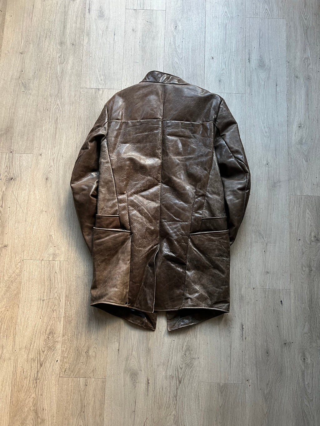 Incarnation Horse Leather padded jacket