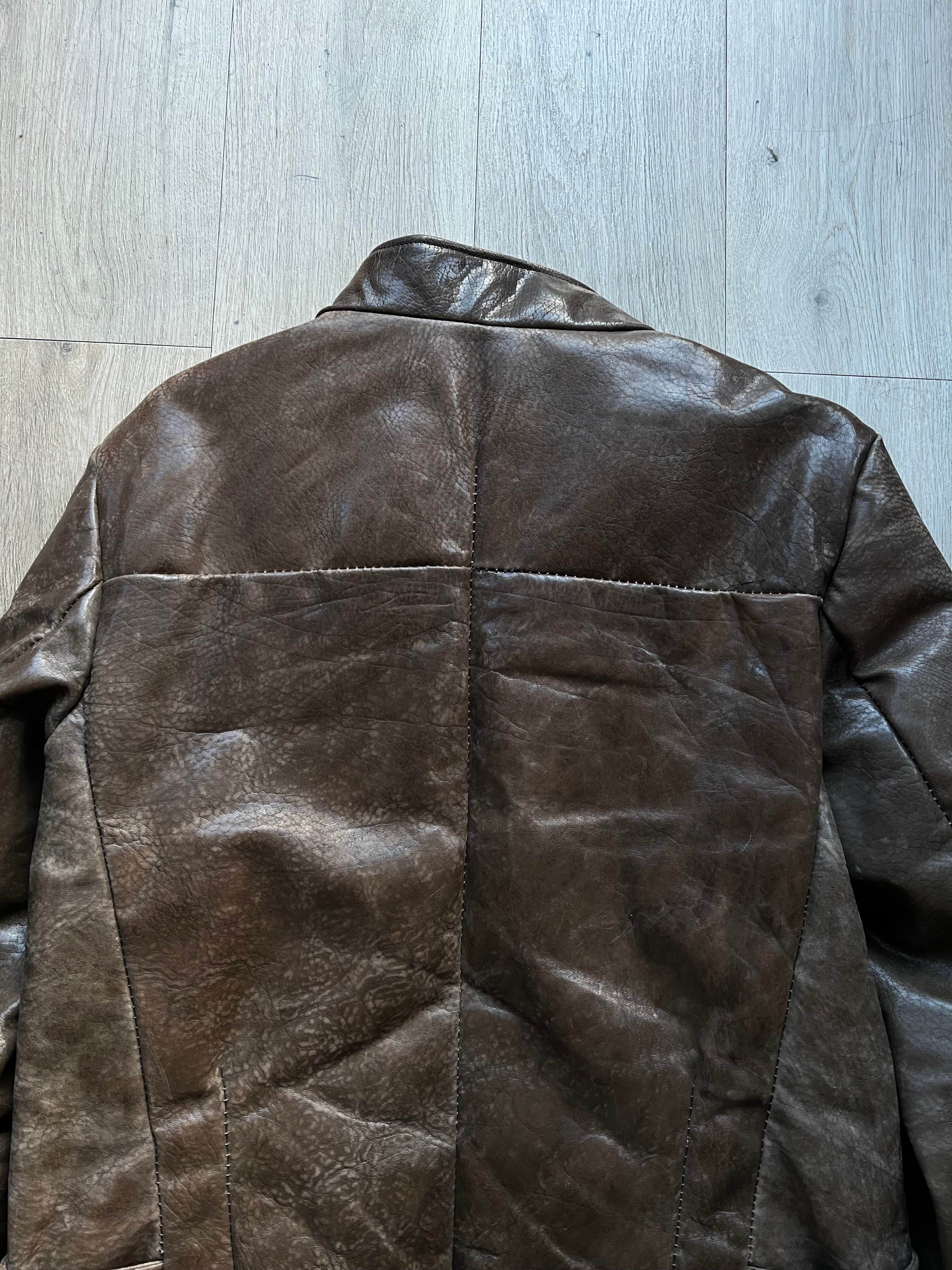 Incarnation Horse Leather padded jacket