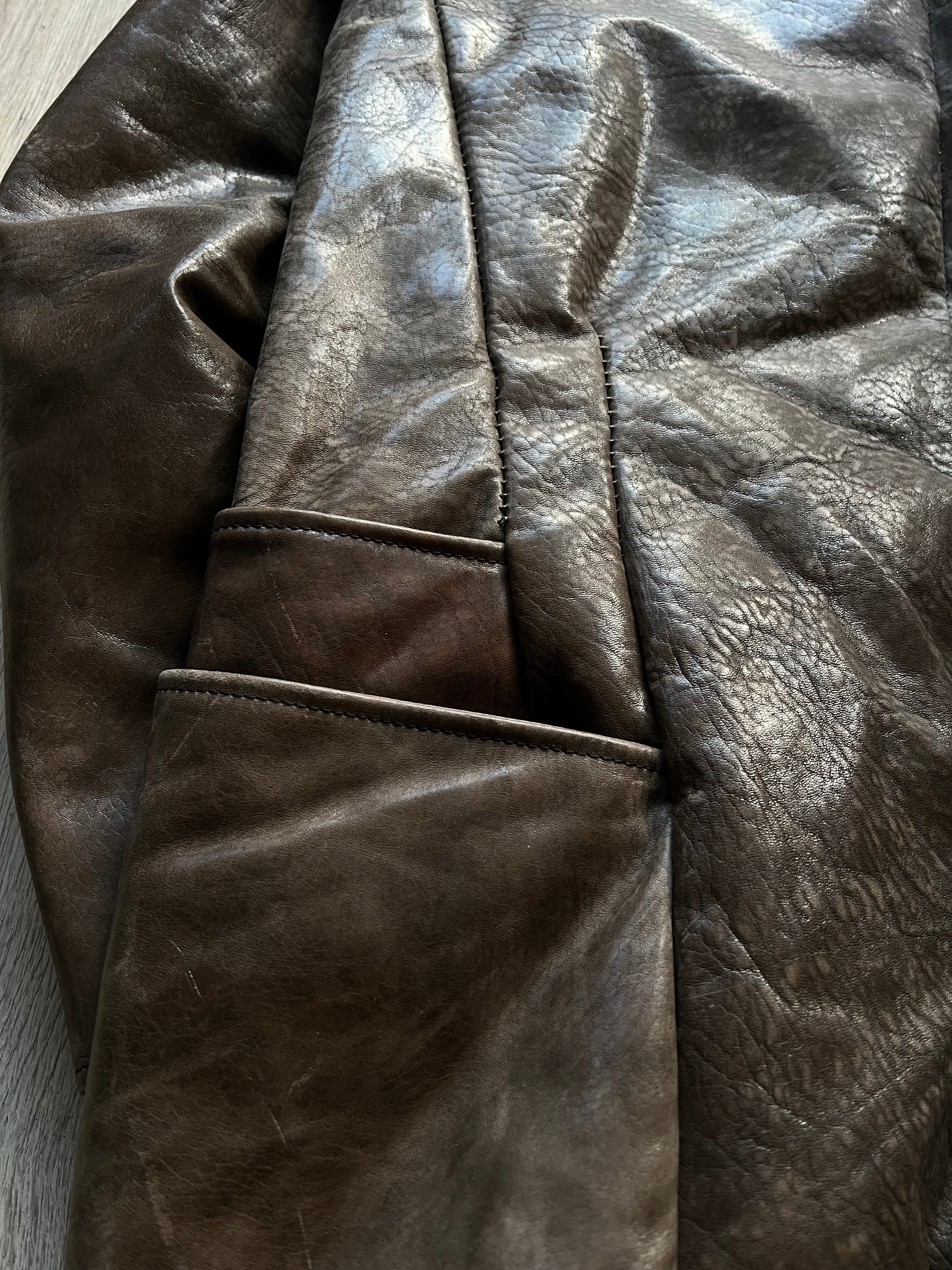 Incarnation Horse Leather padded jacket