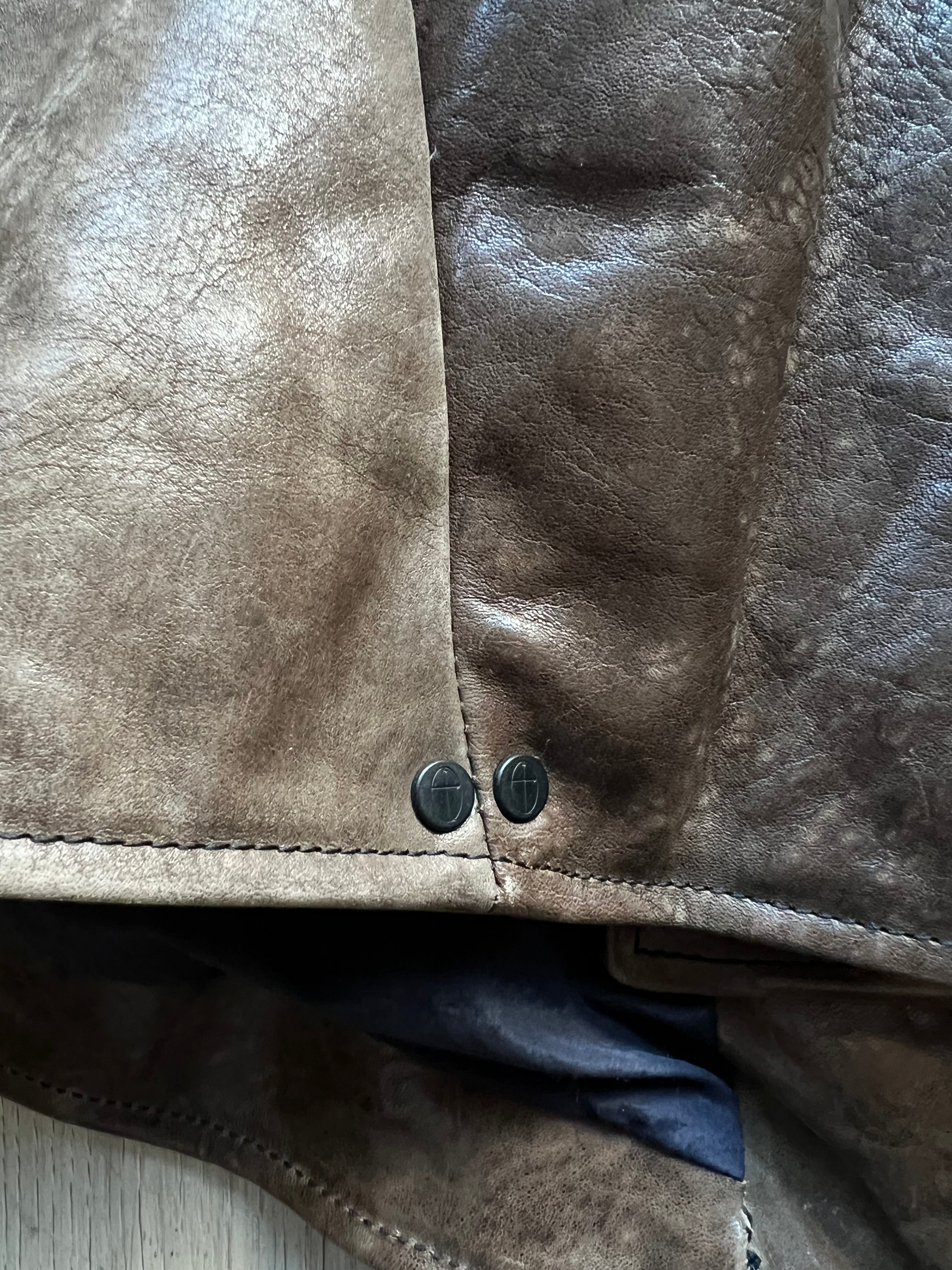 Incarnation Horse Leather padded jacket