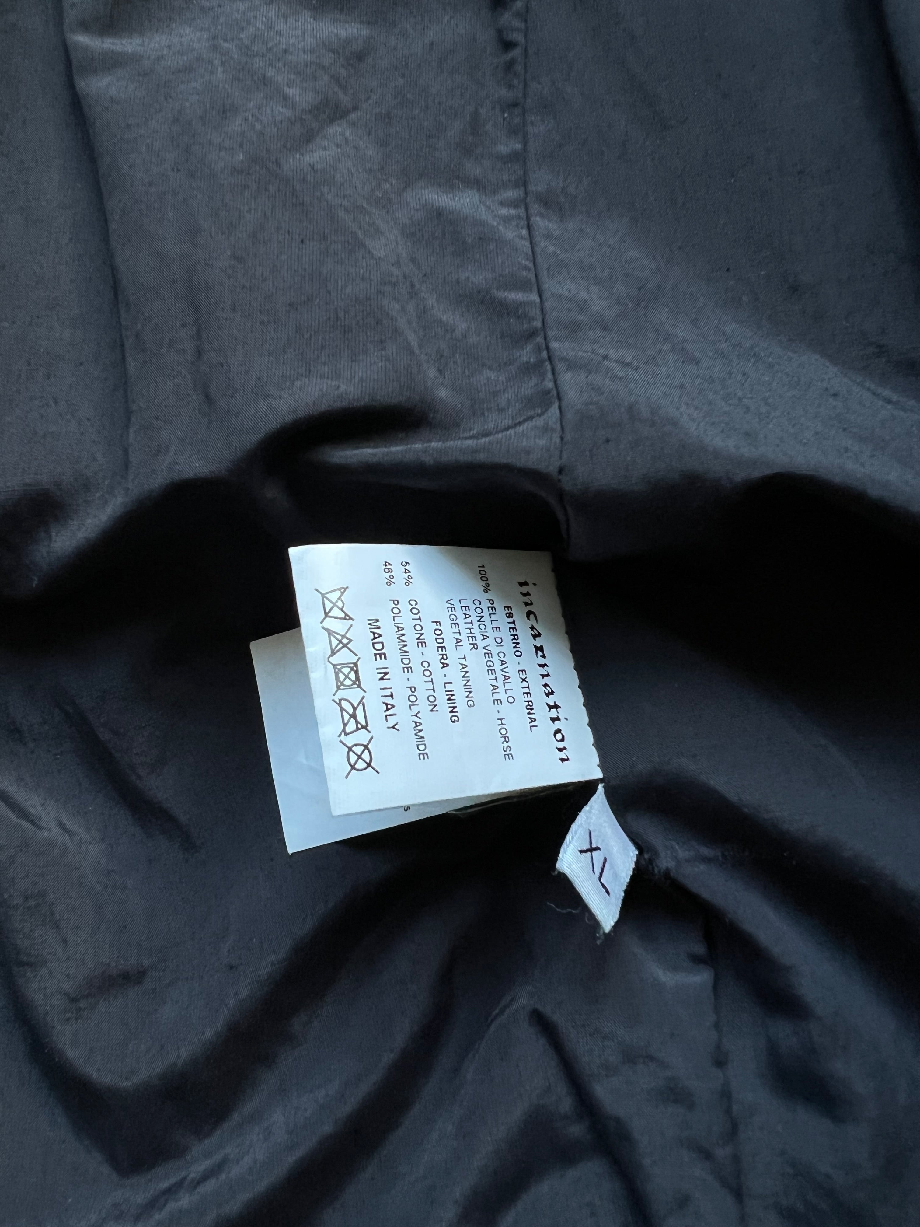 Incarnation Horse Leather padded jacket