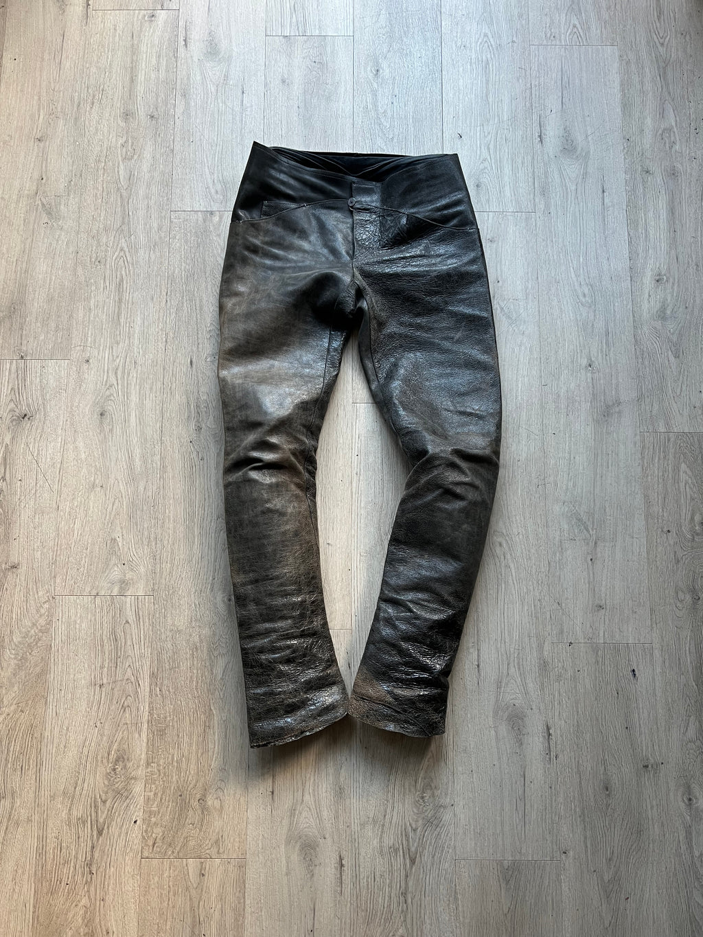 MA+ Maurizio Amadei Bison Leather Pants