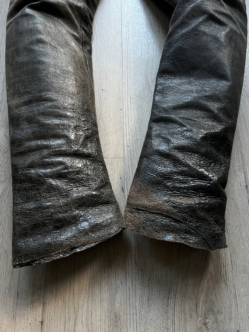 MA+ Maurizio Amadei Bison Leather Pants