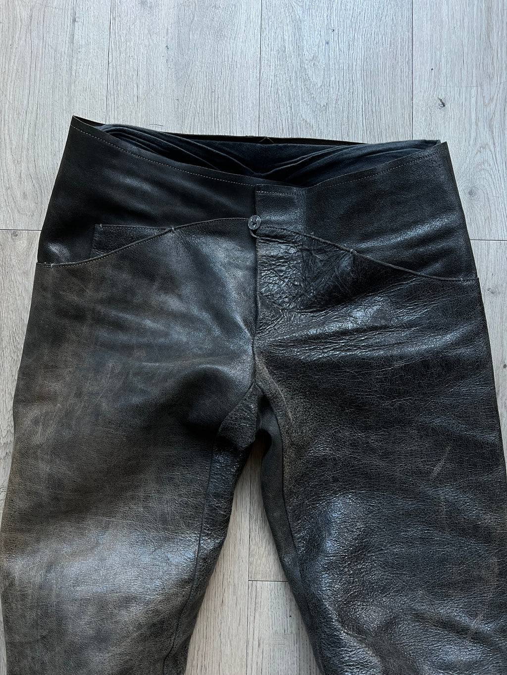 MA+ Maurizio Amadei Bison Leather Pants