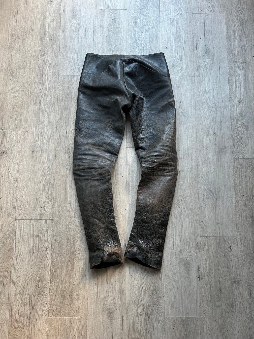 MA+ Maurizio Amadei Bison Leather Pants