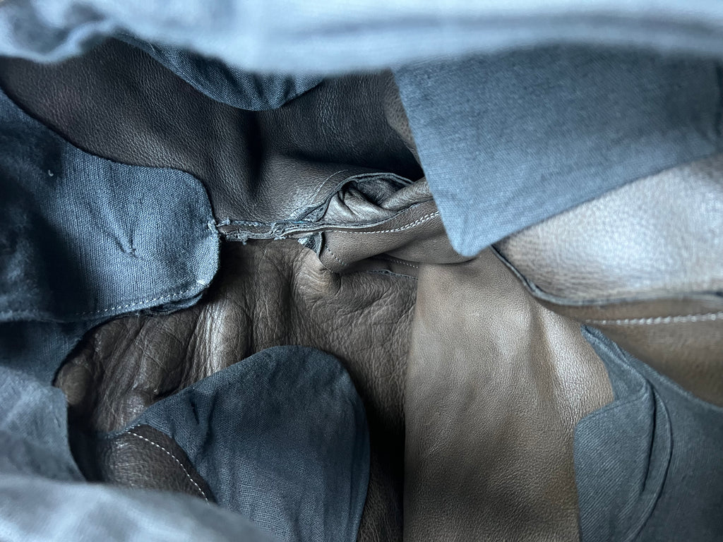 MA+ Maurizio Amadei Bison Leather Pants