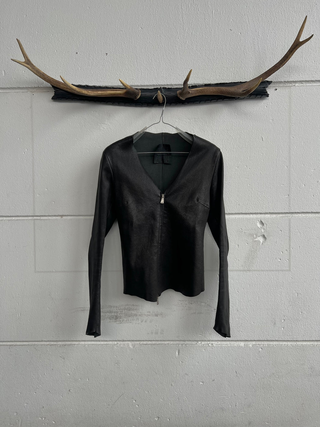 10sei0Otto Stretch Leather Jacket