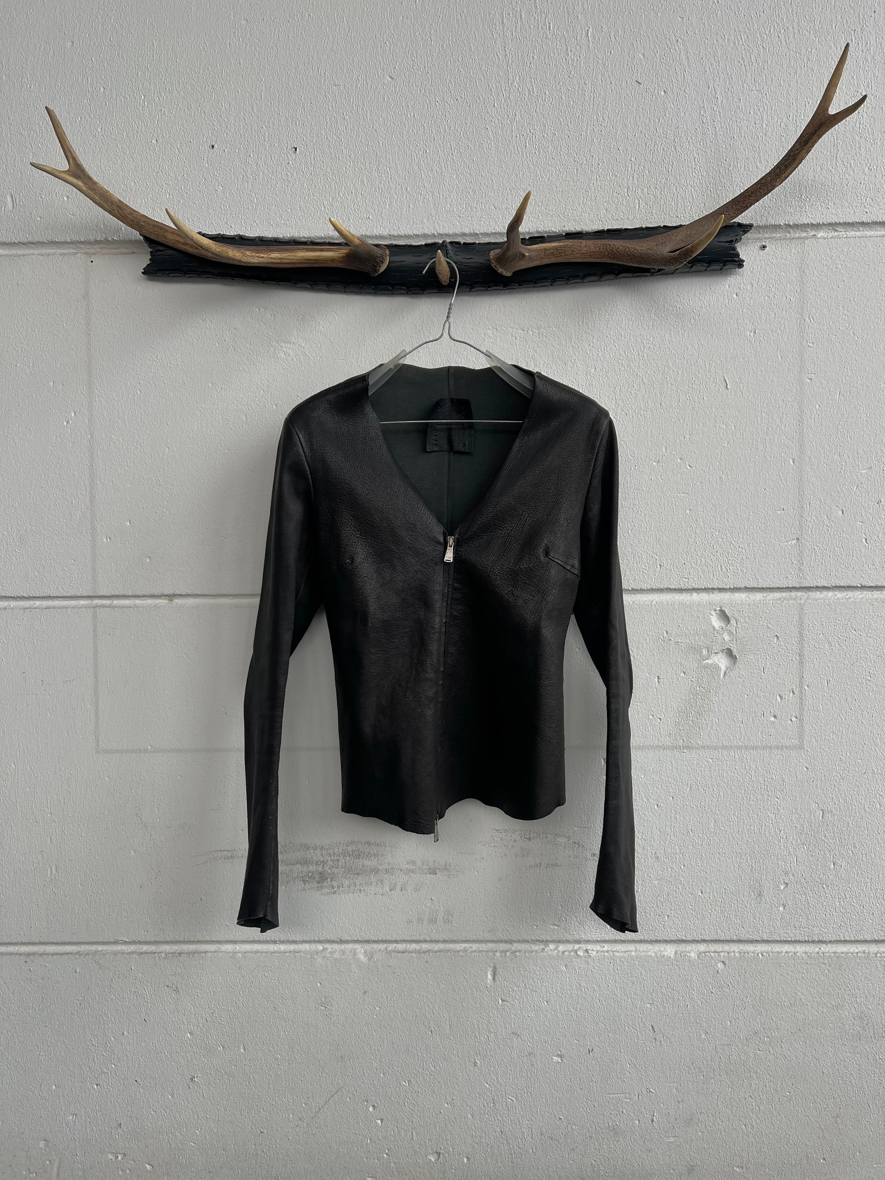 10sei0Otto Stretch Leather Jacket