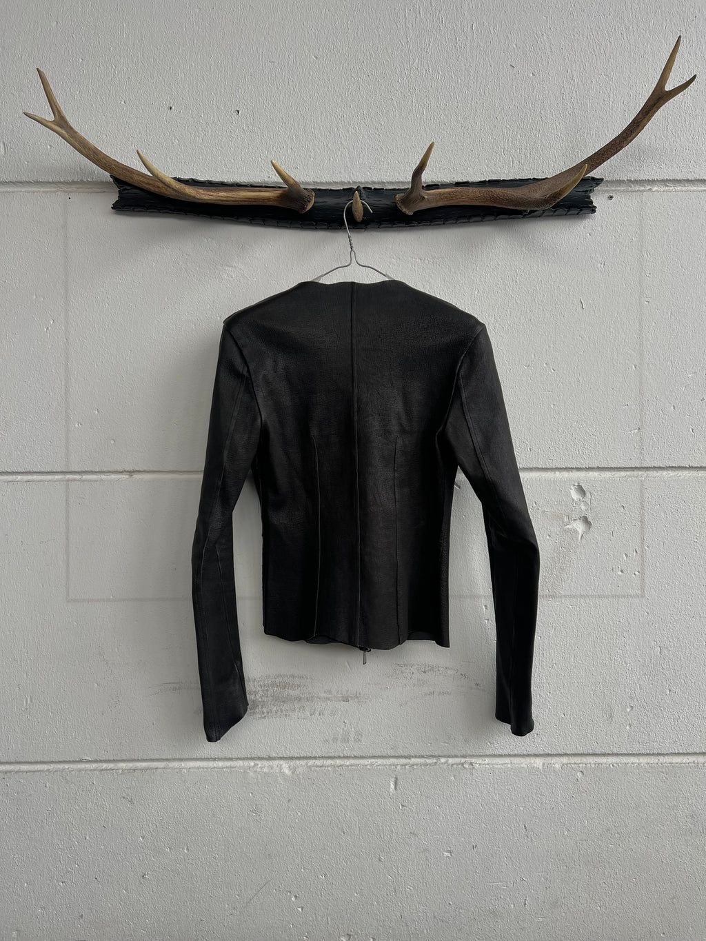 10sei0Otto Stretch Leather Jacket