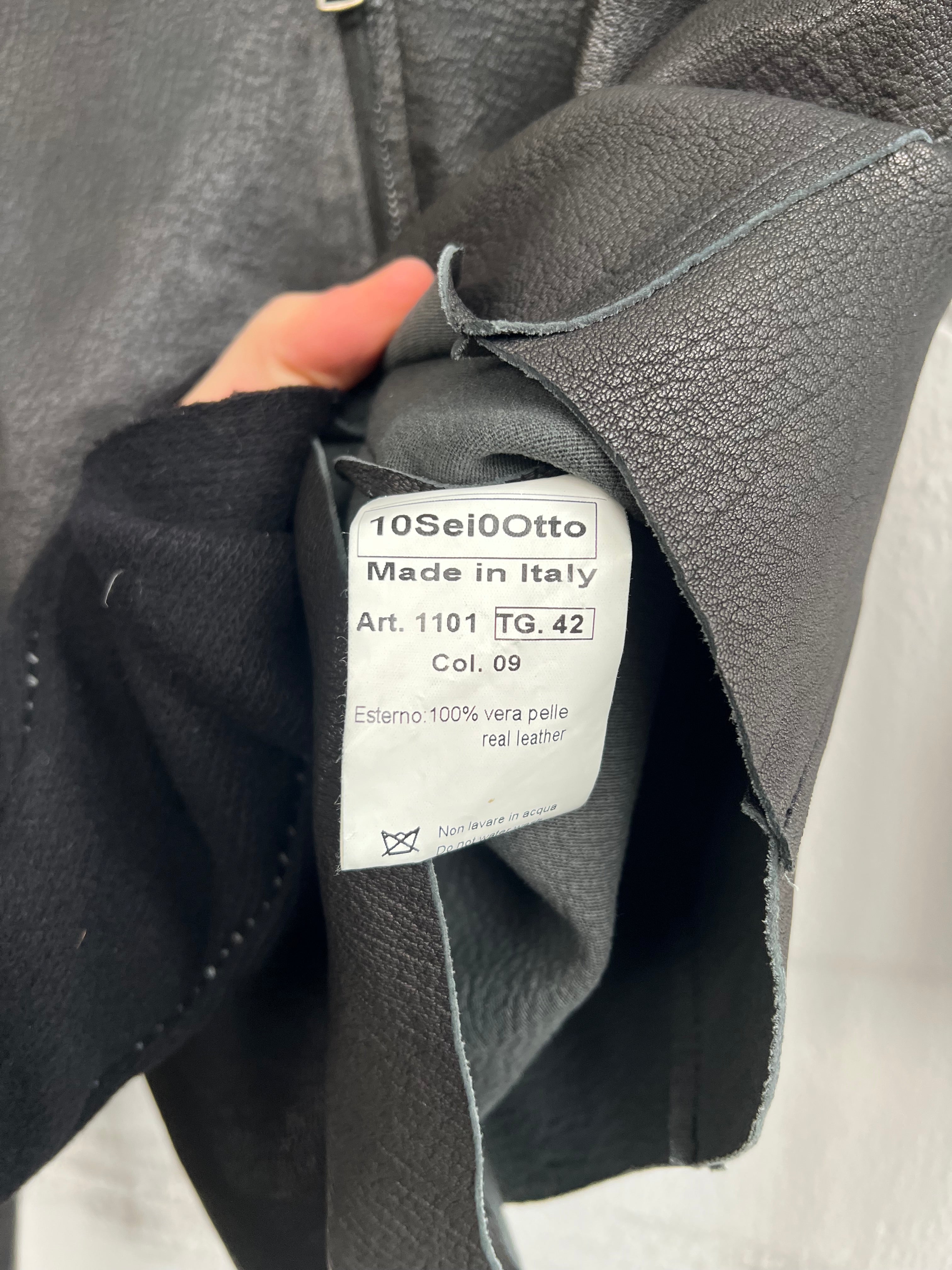 10sei0Otto Stretch Leather Jacket