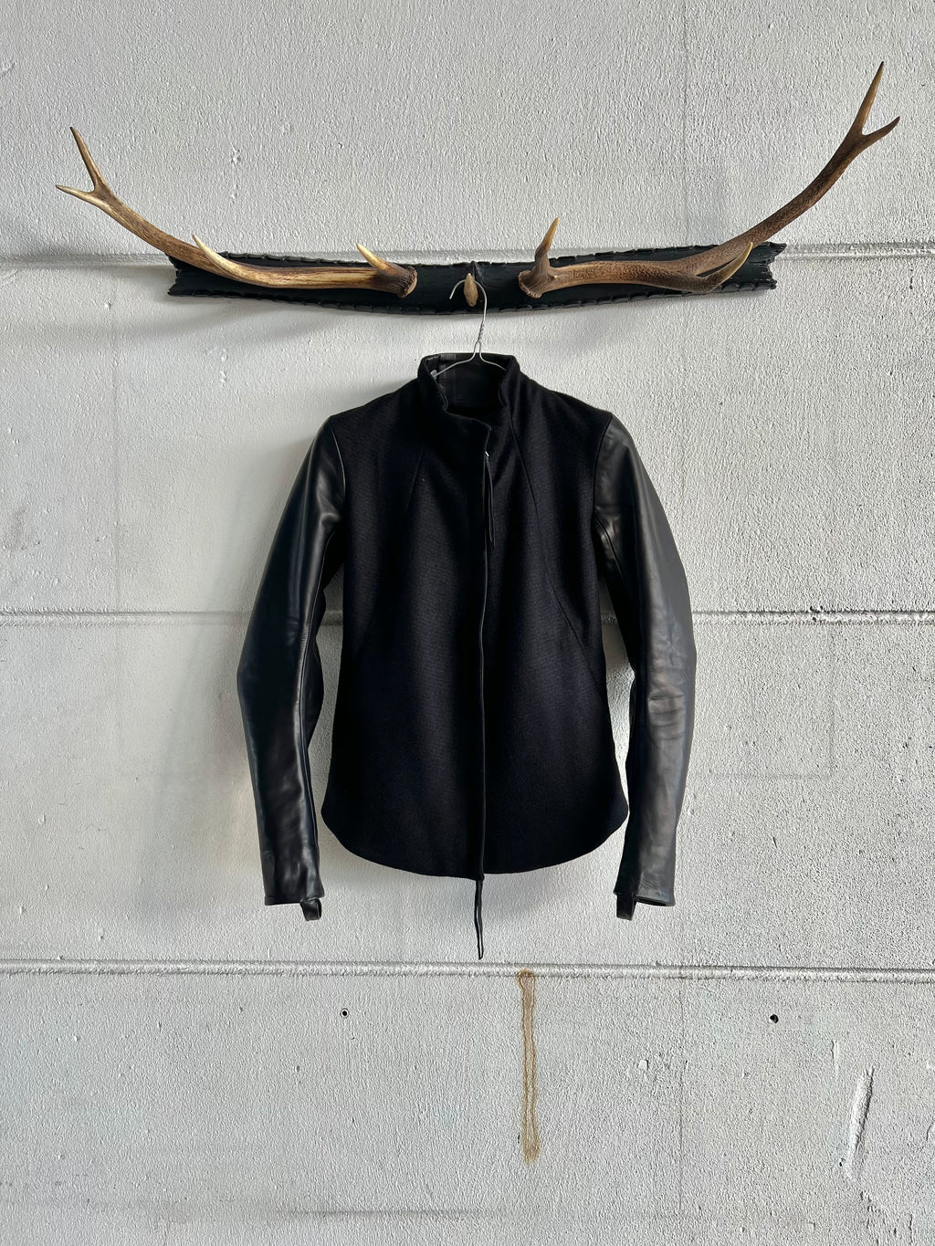 Boris Bidjan Saberi Hybrid Leather Jacket