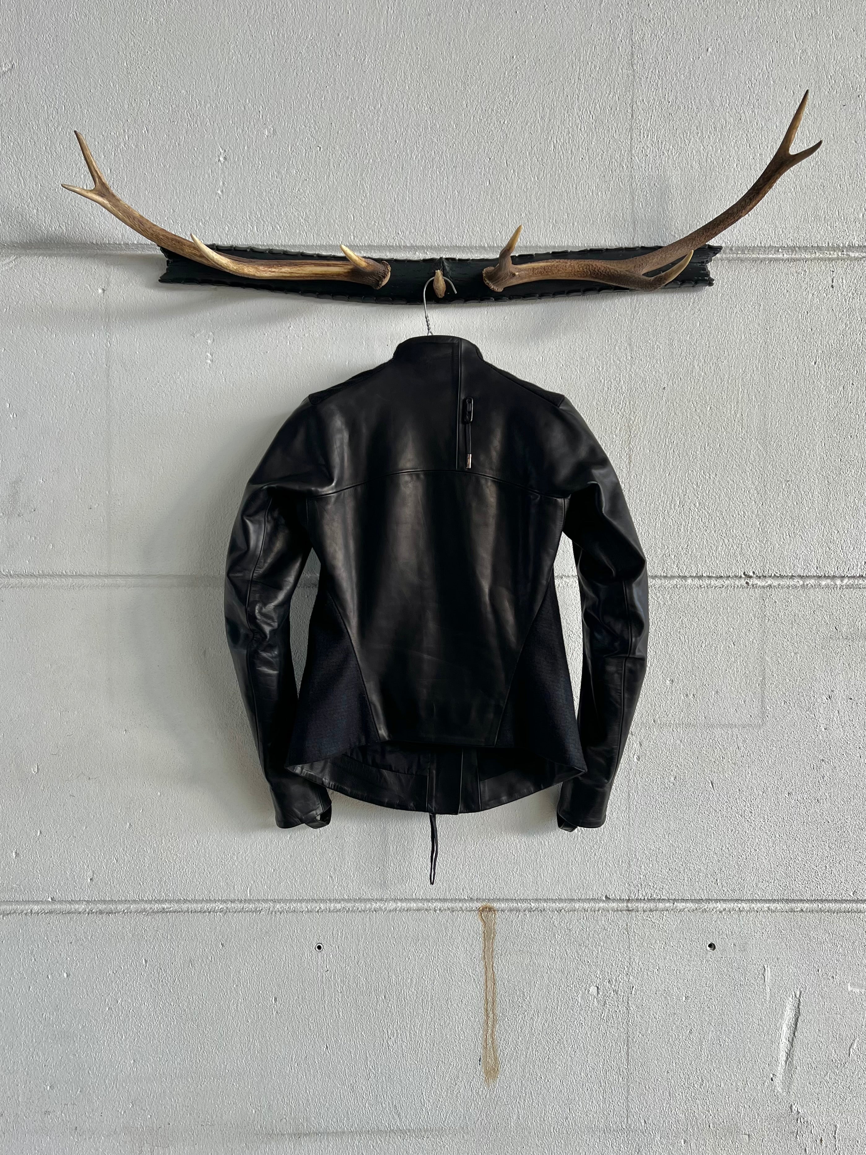 Boris Bidjan Saberi Hybrid Leather Jacket