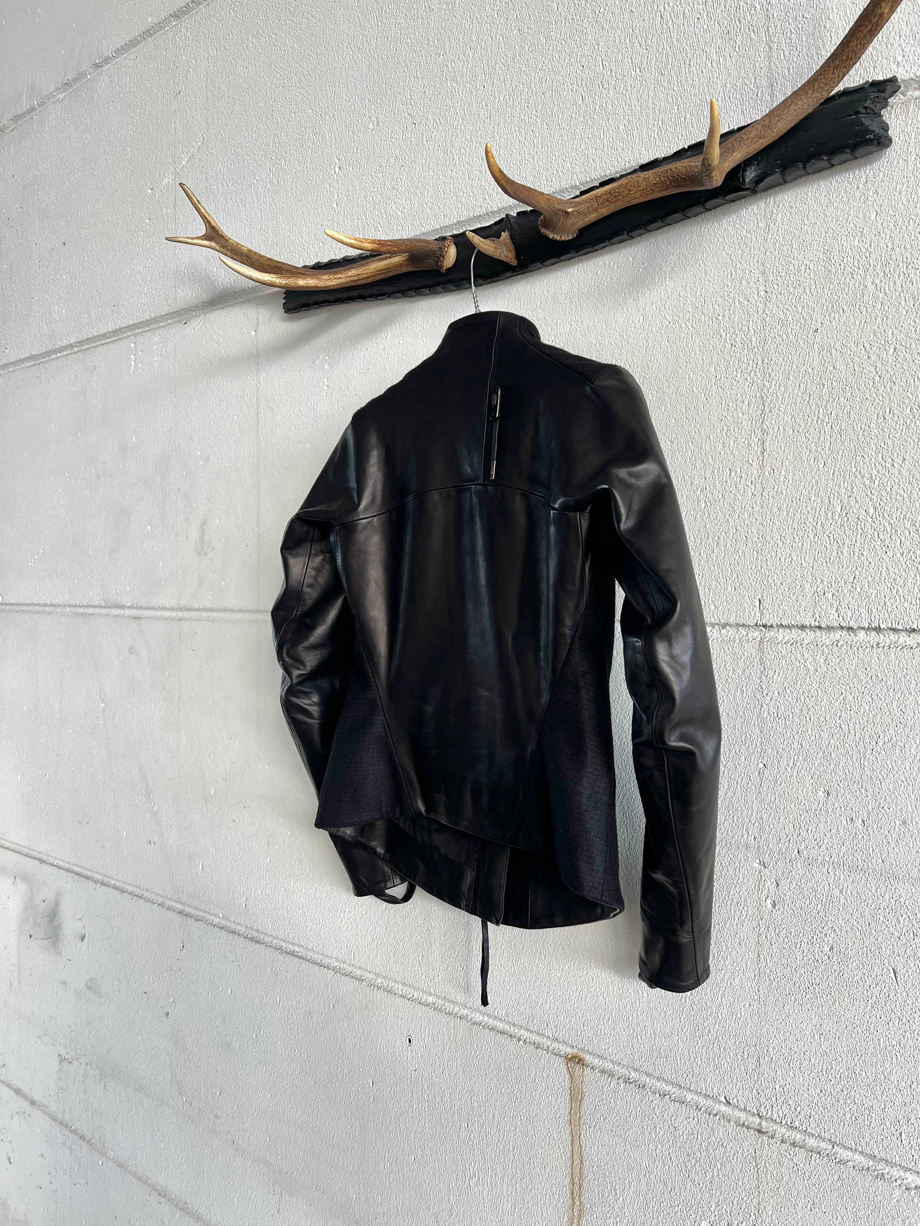 Boris Bidjan Saberi Hybrid Leather Jacket