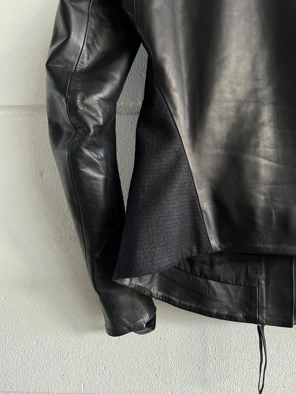 Boris Bidjan Saberi Hybrid Leather Jacket